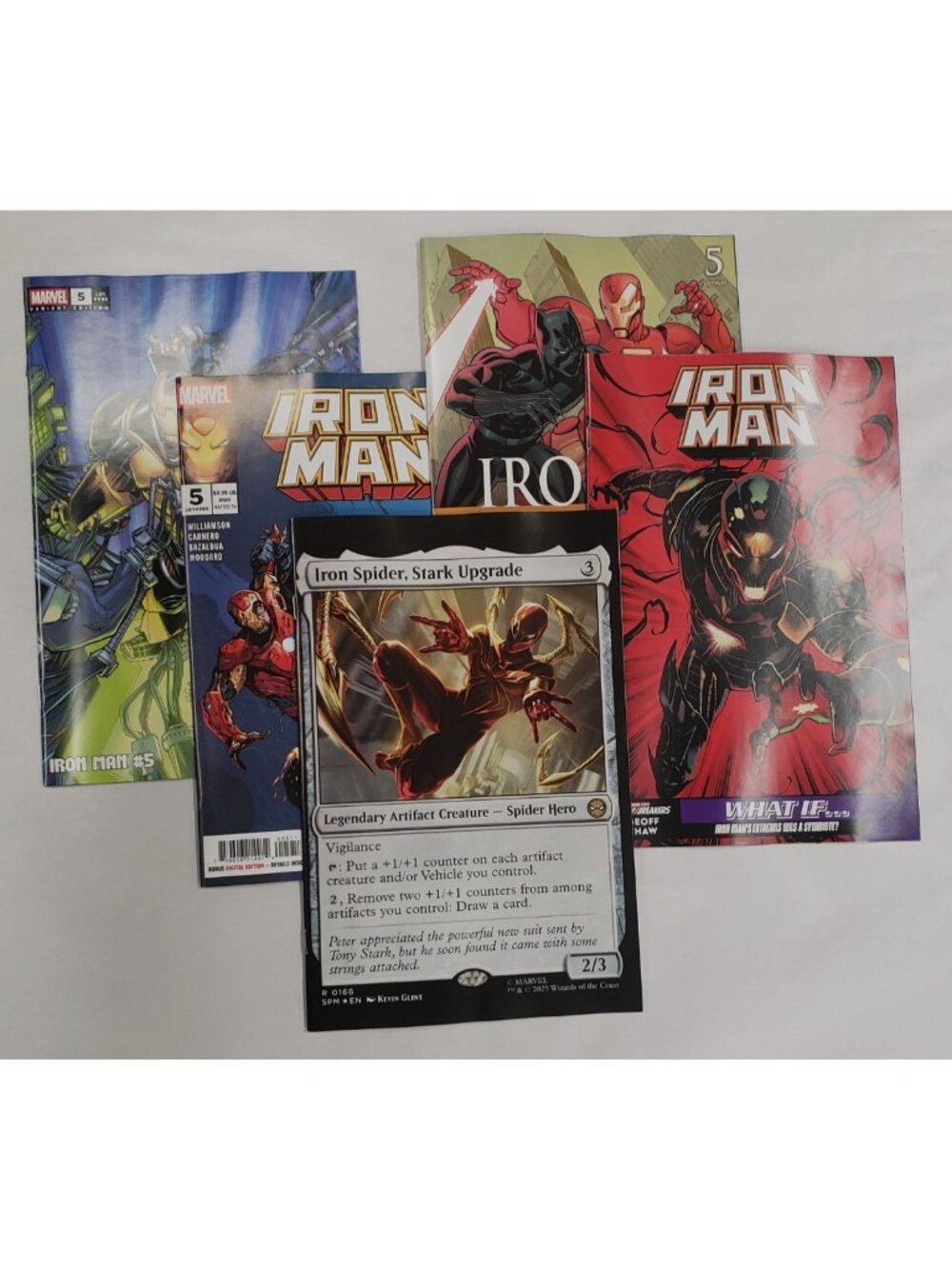 Iron Man #5 Variant Set A-E Magic The Gathering Kevin Glint What If Yu VF NM